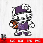 Northwestern Wildcats Hello Kitty sport 2 Svg Eps Dxf Png File, NCAA svg, Digital Download, Instant Download