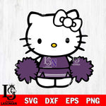 Northwestern Wildcats Hello Kitty sport 3 Svg Eps Dxf Png File, NCAA svg, Digital Download, Instant Download