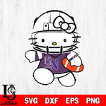 Northwestern Wildcats Hello Kitty sport 8 Svg Eps Dxf Png File, NCAA svg, Digital Download, Instant Download