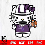 Northwestern Wildcats Hello Kitty sport 9 Svg Eps Dxf Png File, NCAA svg, Digital Download, Instant Download