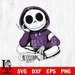 Northwestern Wildcats Jack Skellington halloween Svg Eps Dxf Png File, NCAA svg, Digital Download, Instant Download