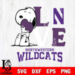 Northwestern Wildcats Snoopy Sport 10 Svg Eps Dxf Png File, Digital Download