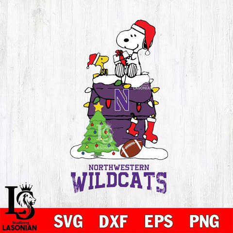 Northwestern Wildcats Snoopy Sport 11 Svg Eps Dxf Png File, Digital Download