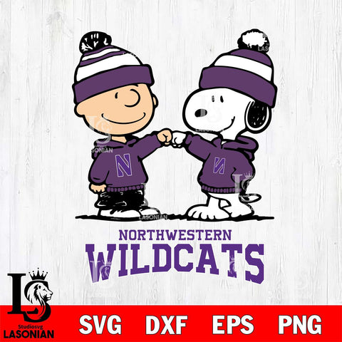Northwestern Wildcats Snoopy Sport 9 Svg Eps Dxf Png File, Digital Download