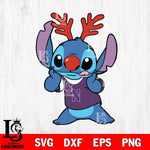Northwestern Wildcats Stitch Reindeer Svg Eps Dxf Png File, Digital Download, Instant Download