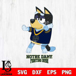 Notre Dame Fighting Irish Bluey Dad Dance Svg Eps Dxf Png File, Digital Download, Instant Download