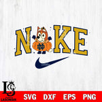 Notre Dame Fighting Irish Bluey Halloween Nike NCAA Svg Eps Dxf Png File, Digital Download, Instant Download