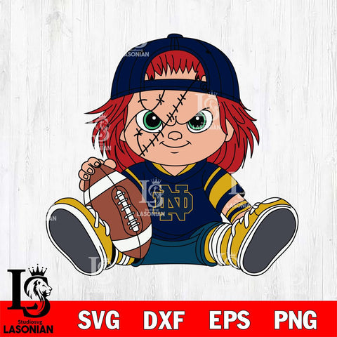 Notre Dame Fighting Irish Chucky Horror 11 Svg Eps Dxf Png File, NCAA svg, Digital Download, Instant Download