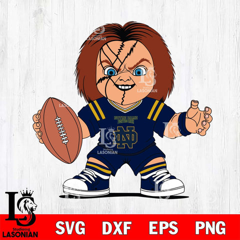Notre Dame Fighting Irish Chucky Horror 2 Svg Eps Dxf Png File, NCAA svg, Digital Download, Instant Download