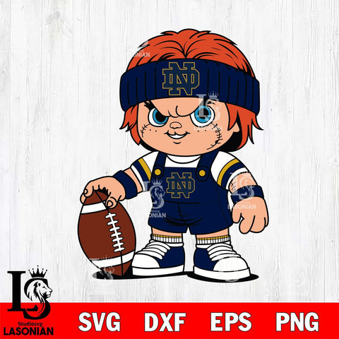 Notre Dame Fighting Irish Chucky Horror 5 Svg Eps Dxf Png File, NCAA svg, Digital Download, Instant Download