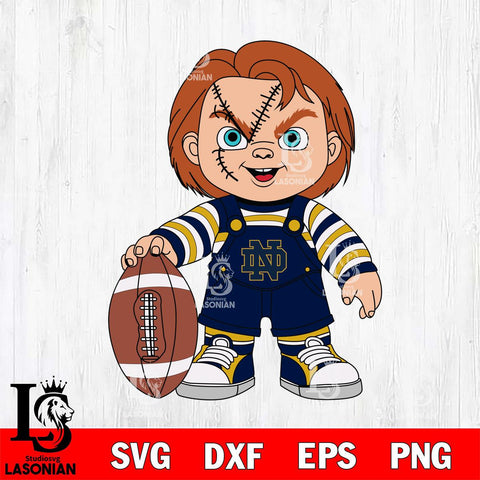 Notre Dame Fighting Irish Chucky Horror 7 Svg Eps Dxf Png File, NCAA svg, Digital Download, Instant Download