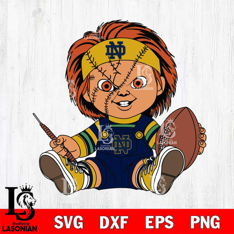 Notre Dame Fighting Irish Chucky Horror 9 Svg Eps Dxf Png File, NCAA svg, Digital Download, Instant Download
