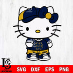 Notre Dame Fighting Irish Cute Hello Kitty Football 2 Svg Eps Dxf Png File, NCAA svg, Digital Download, Instant Download
