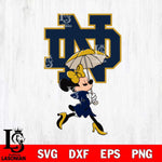 Notre Dame Fighting Irish Fancy Minnie Svg Eps Dxf Png File, Digital Download, Instant Download