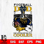 Notre Dame Fighting Irish Football Dad Cooler Svg Eps Dxf Png File, Digital Download, Instant Download