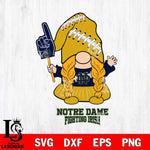 Notre Dame Fighting Irish Gnomes Fan Svg Eps Dxf Png File, Digital Download, Instant Download