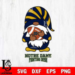 Notre Dame Fighting Irish Gnomes Football Svg Eps Dxf Png File, Digital Download, Instant Download
