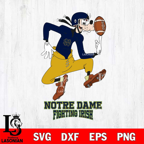 Notre Dame Fighting Irish Goofy Circus Football SVG DXF EPS PNG FILE,NCAA svg ,Football Digital Download,Instant Download, Silhouette