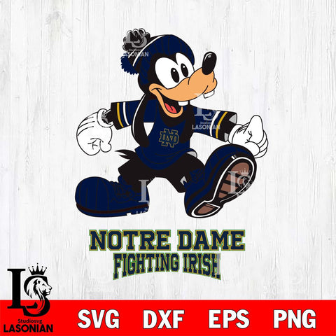Notre Dame Fighting Irish Goofy Cool Sport SVG DXF EPS PNG FILE,NCAA svg ,Football Digital Download,Instant Download, Silhouette