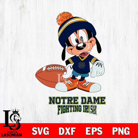 Notre Dame Fighting Irish Goofy Football SVG DXF EPS PNG FILE,NCAA svg ,Football Digital Download,Instant Download, Silhouette