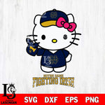 Notre Dame Fighting Irish Hello Kitty Best Fan Svg Eps Dxf Png File, Digital Download, Instant Download