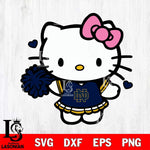 Notre Dame Fighting Irish Hello Kitty Cheerleader 6 Svg Eps Dxf Png File, Digital Download, Instant Download