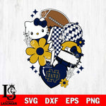 Notre Dame Fighting Irish Hello Kitty NCAA 2 Svg Eps Dxf Png File, Digital Download, Instant Download