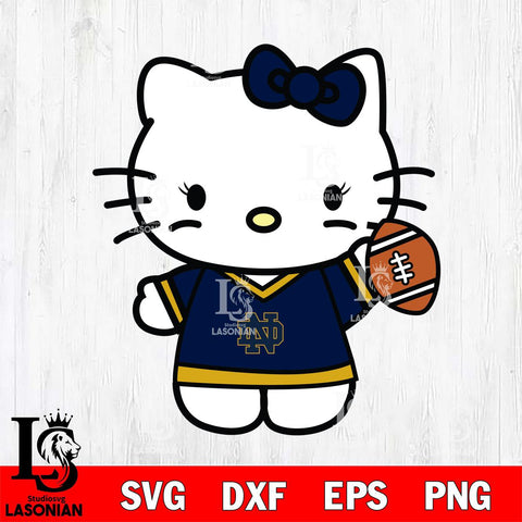 Notre Dame Fighting Irish Hello Kitty sport 7 Svg Eps Dxf Png File, NCAA svg, Digital Download, Instant Download