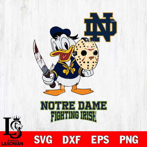 Notre Dame Fighting Irish Jason Voorhees 12 Svg Eps Dxf Png File, Digital Download