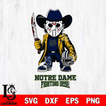 Notre Dame Fighting Irish Jason Voorhees 3 Svg Eps Dxf Png File, Digital Download
