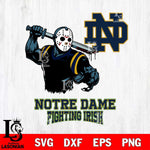 Notre Dame Fighting Irish Jason Voorhees 5 Svg Eps Dxf Png File, Digital Download