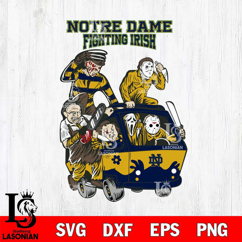 Notre Dame Fighting Irish Jason Voorhees Horror 10 Svg Eps Dxf Png File, NCAA svg, Digital Download, Instant Download