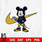 Notre Dame Fighting Irish Mickey Wearing Hoodie Sport Svg Eps Dxf Png File, NCAA svg, Digital Download, Instant Download