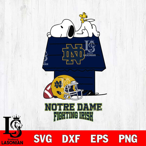 Notre Dame Fighting Irish Snoopy Chill Football SVG DXF EPS PNG FILE,Snoopy File Cut, NCAA Digital Download,Instant Download,Christmas Silhouette