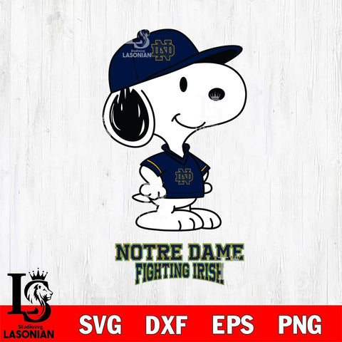 Notre Dame Fighting Irish Snoopy Football sport SVG DXF EPS PNG FILE,Snoopy File Cut, NCAA Digital Download,Instant Download,Christmas Silhouette