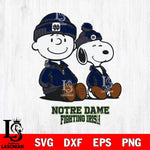 Notre Dame Fighting Irish Snoopy Sport 6 Svg Eps Dxf Png File, Digital Download