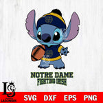 Notre Dame Fighting Irish Stitch Disney, Svg Eps Dxf Png File, Digital Download