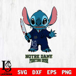 Notre Dame Fighting Irish Stitch Horror 2 Svg Eps Dxf Png File, NCAA svg, Digital Download, Instant Download