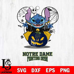 Notre Dame Fighting Irish Stitch Horror Halloween Svg Eps Dxf Png File, Digital Download, Instant Download