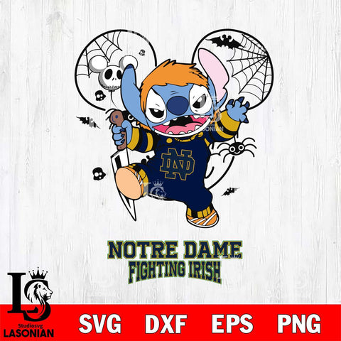 Notre Dame Fighting Irish Stitch Michael Halloween Svg Eps Dxf Png File, Digital Download, Instant Download