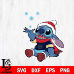 Notre Dame Fighting Irish Stitch Wearing Winter Scarf Svg Eps Dxf Png File, Digital Download, Instant Download