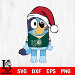 Oakland Athletics Bluey Dog Christmas Svg Eps Dxf Png File, Digital Download, Instant Download