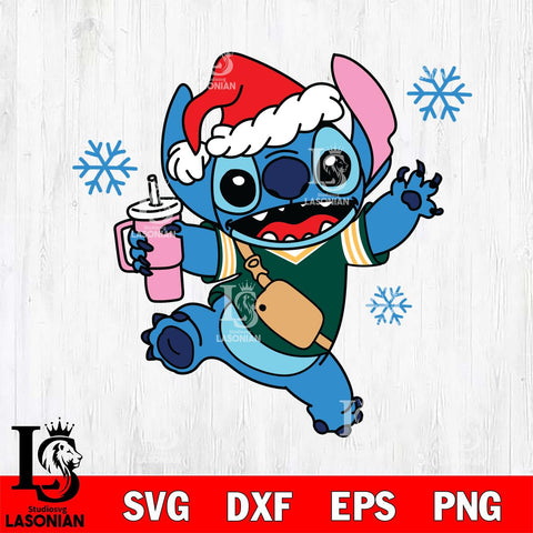 Oakland Athletics Christmas Stitch With Tumbler SVG DXF EPS PNG file, Cut file cricut, Instant Download