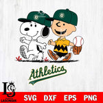 Oakland Athletics Peanuts Sport walk Svg Eps Dxf Png File, MLB File Cut,Digital Download,Instant Download,MLB Svg Files
