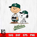 Oakland Athletics Snoopy and Charlie brown Smile Sport Svg Eps Dxf Png File, MLB File Cut,Digital Download,Instant Download,MLB Svg Files