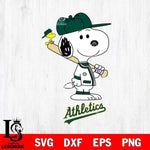 Oakland Athletics Snoopy sport Svg Eps Dxf Png File, MLB File Cut,Digital Download,Instant Download,MLB Svg Files