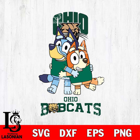 Ohio Bobcats Bluey & Bingo 3 Svg Eps Dxf Png File, NCAA svg, Digital Download, Instant Download