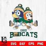 Ohio Bobcats Bluey & Bingo 8 Svg Eps Dxf Png File, NCAA svg, Digital Download, Instant Download