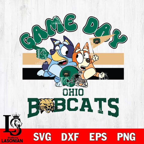 Ohio Bobcats Bluey & Bingo 9 Svg Eps Dxf Png File, NCAA svg, Digital Download, Instant Download