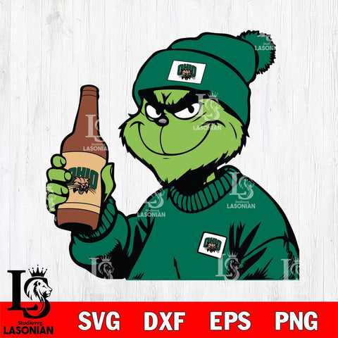 Ohio Bobcats Boujee Grinch 5 Svg Eps Dxf Png File, Digital Download, Instant Download